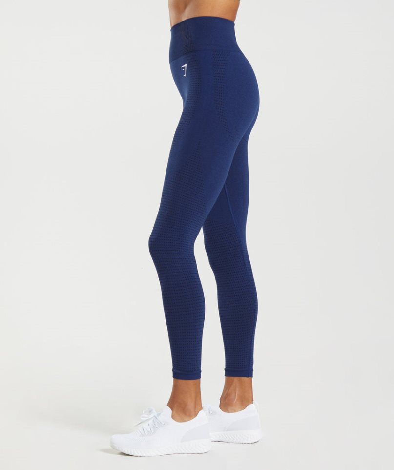 Legginsy Gymshark Vital Seamless 2.0 Damskie Niebieskie | PL 910ZAQ